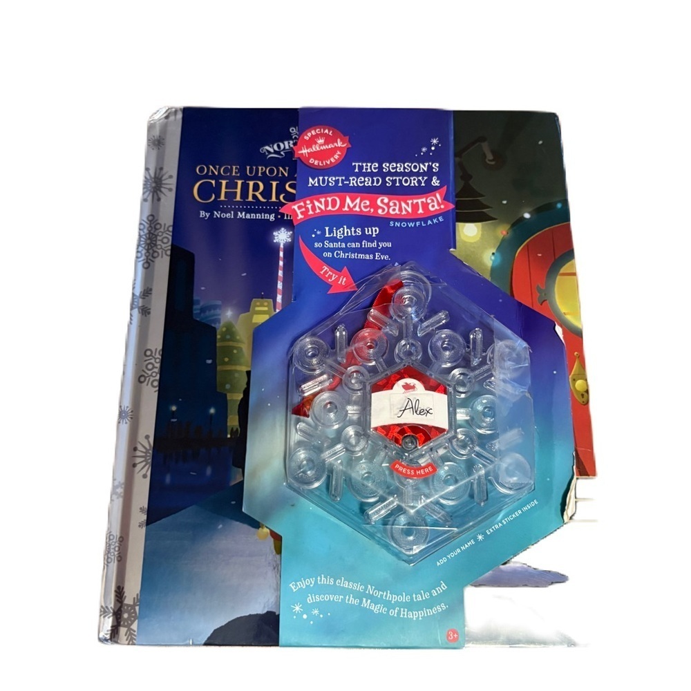 Hallmark Find Me, Santa! Snowflake and Once Upon a Northpole Christmas Book